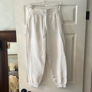 White Jogger Sweatpants